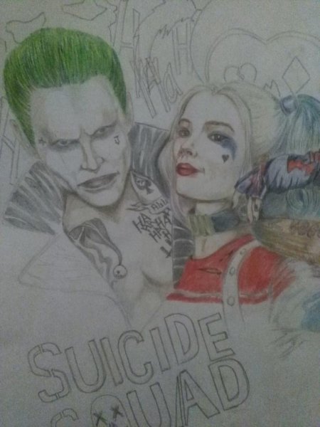 Рисунки простым карандашом Харли Квинн
