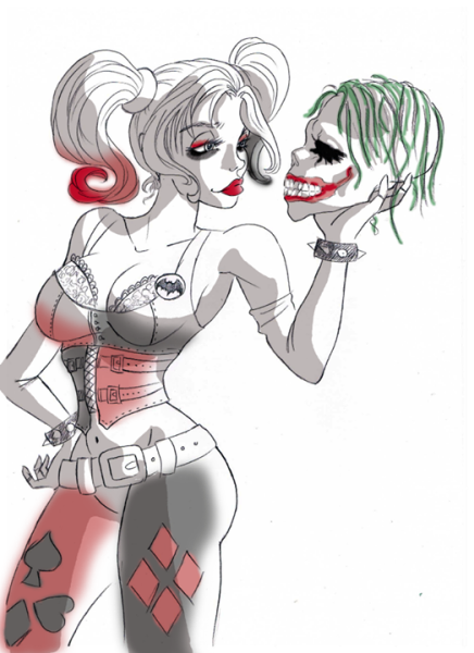 Харли Квинн для срисовки