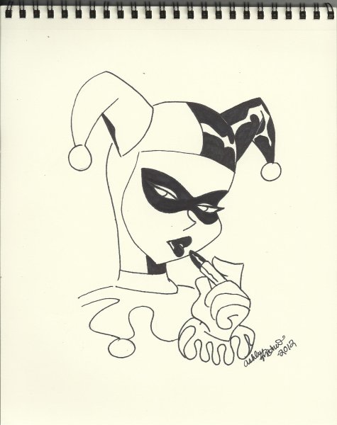 Легкие рисунки Харли Квин