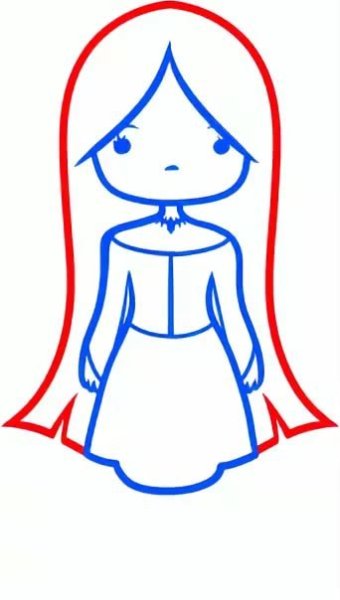Нарисовать девочку карандашом для детей легко