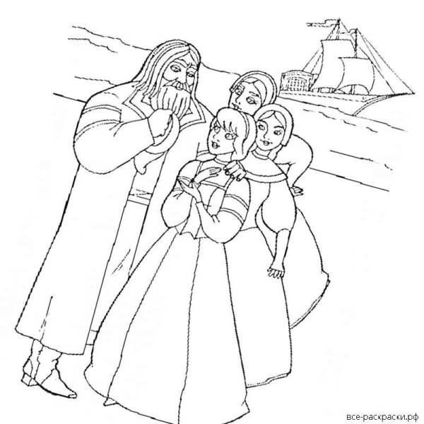 Аленький цветочек нарисов