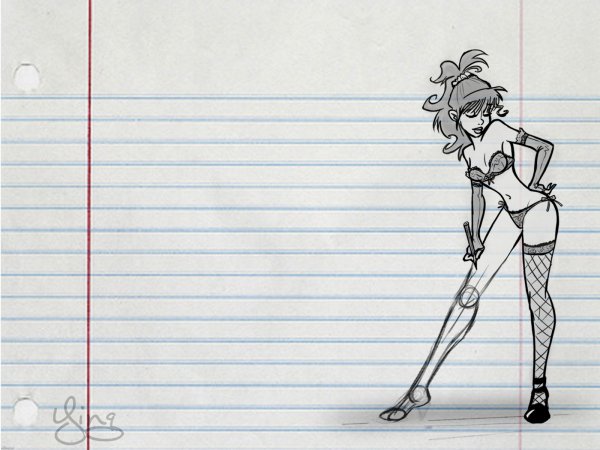 Прикольные рисунки в тетради