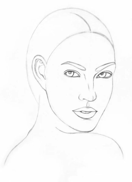 Рисунки для срисовки лица