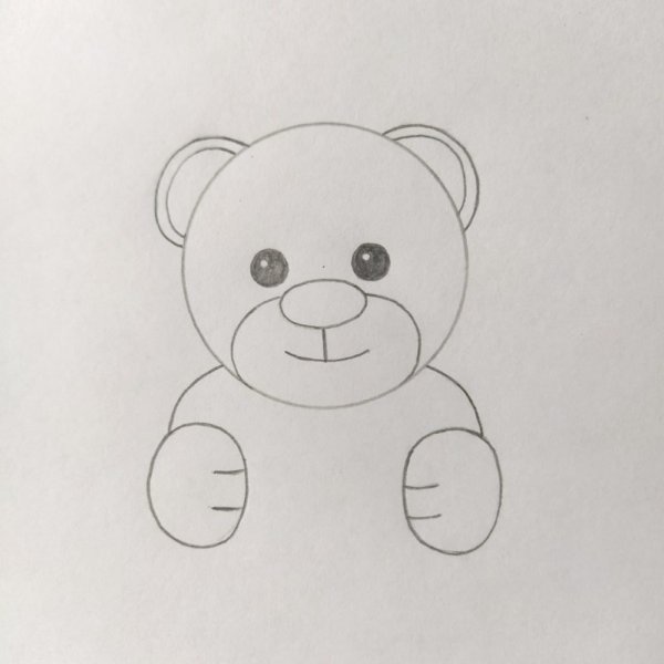 Мишка карандашом