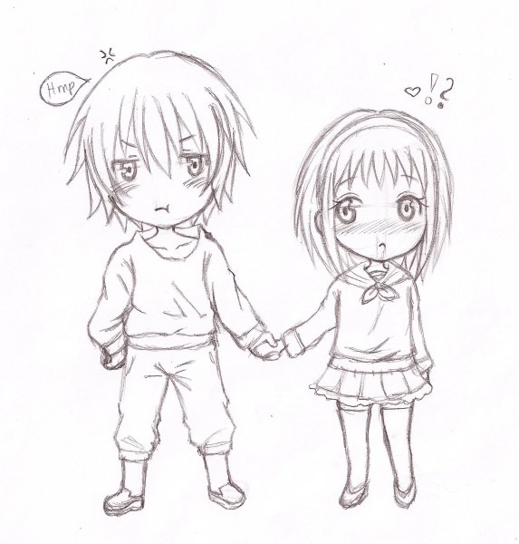 Маленькие рисунки для срисовки аниме