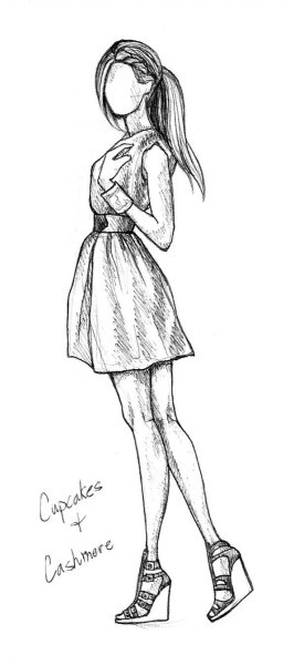 Девушки для срисовки в полный рост