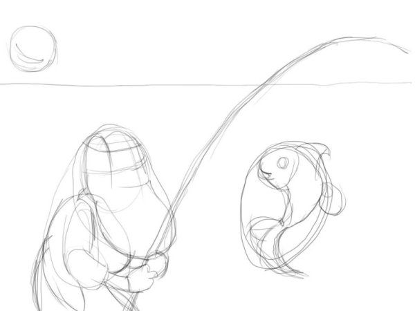 Иллюстрация к сказке поэтапное рисование