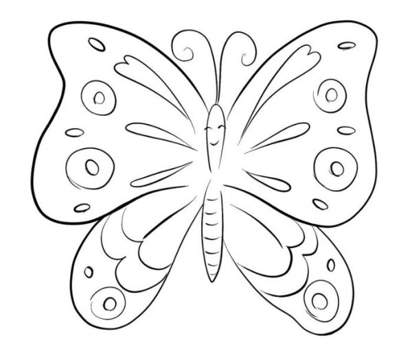 Детские рисунки бабочки карандашом