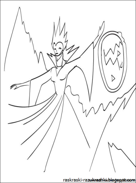 Рисунок к сказке Снежная Королева 2 класс