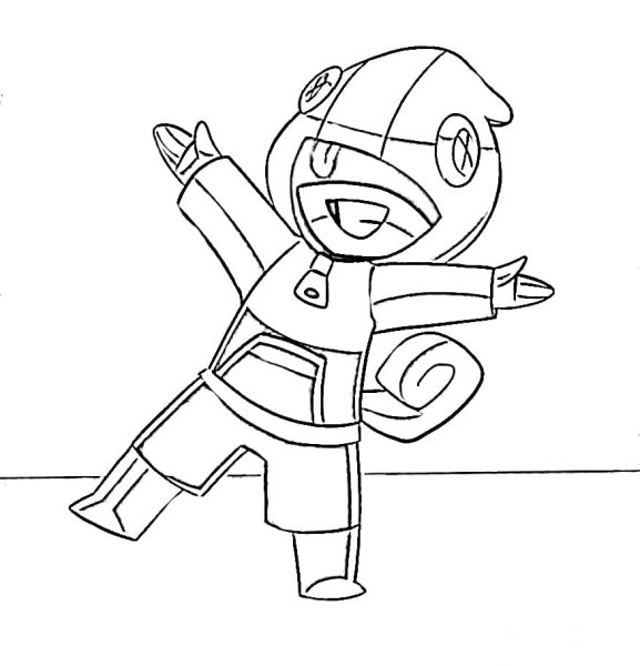 Раскраска Браво старс Леон