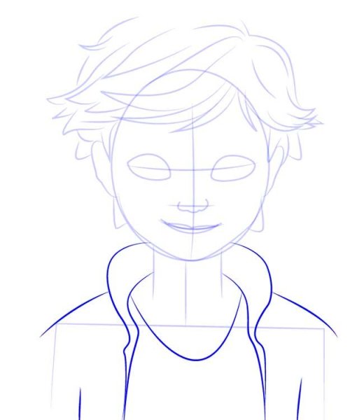 Поэтапное рисование супер кота