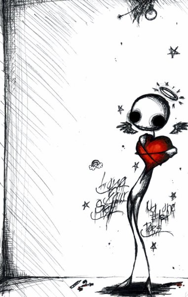 Рисунки для срисовки грустные