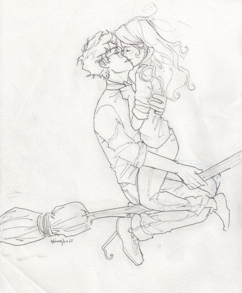 Рисунки для скетчбука Гермиона