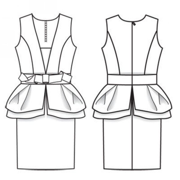 Эскиз школьной формы для девочек