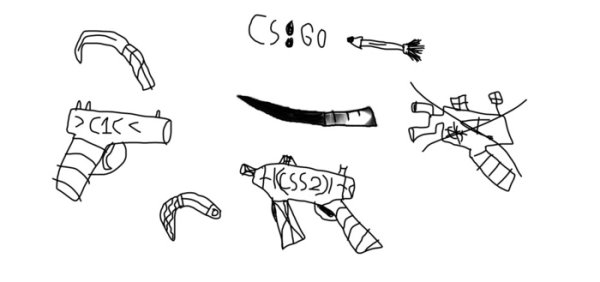 Рисунок оружия из стандофф