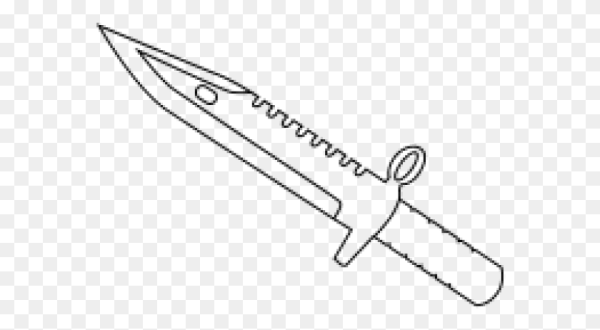 Нож m9 Bayonet чертеж