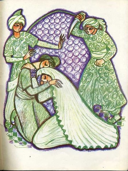 Рисунок кавказский пленник Лермонтова