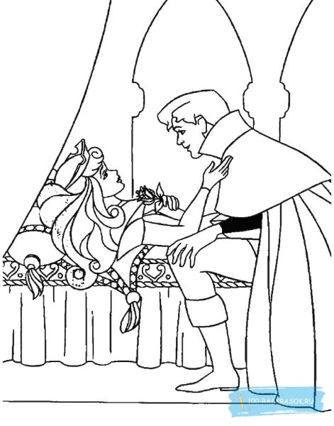 Рисунок спящей красавицы