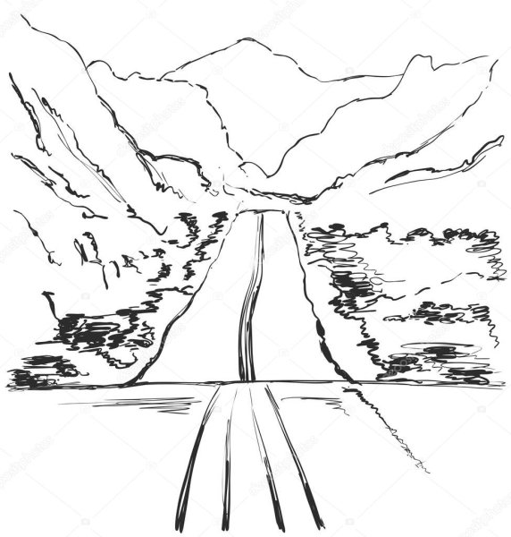 Дорога рисунок