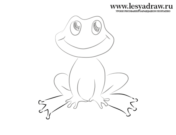 Пошаговый рисунок царевны лягушки
