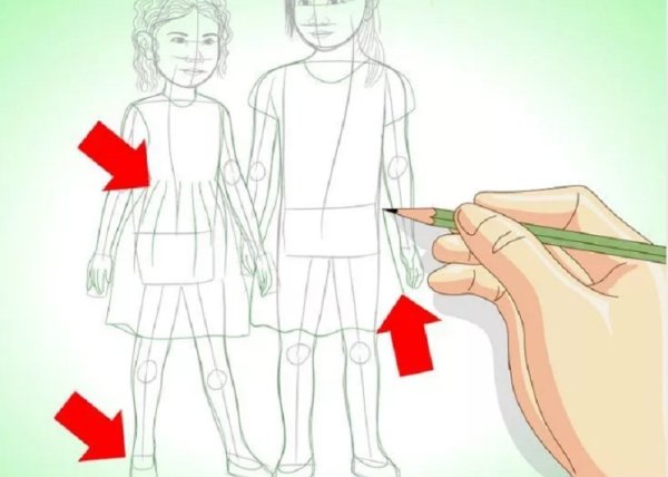 Нарисовать человека женщину