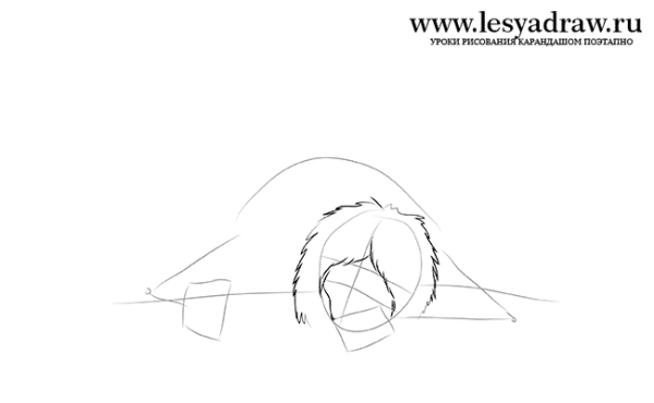 Нарисовать чудовище из Аленького цветочка