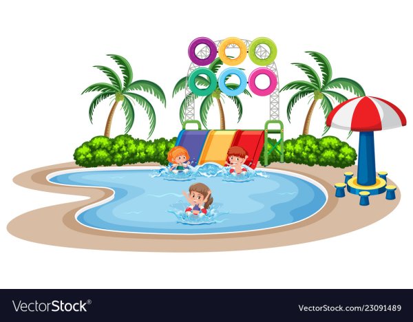 Рисовать легкий аквапарк