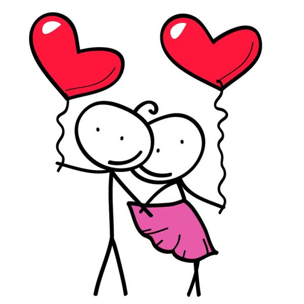 Два человечка с сердцем