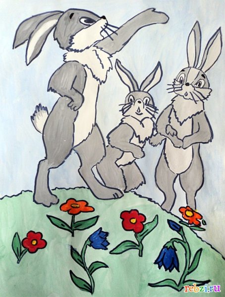 Храбрый заяц мамин Сибиряк иллюстрации