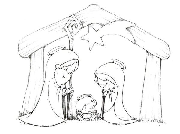 Рисунок ко Дню Рождества Христова