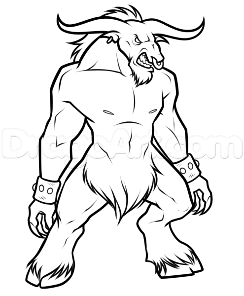 Минотавр рисунок 5 класс