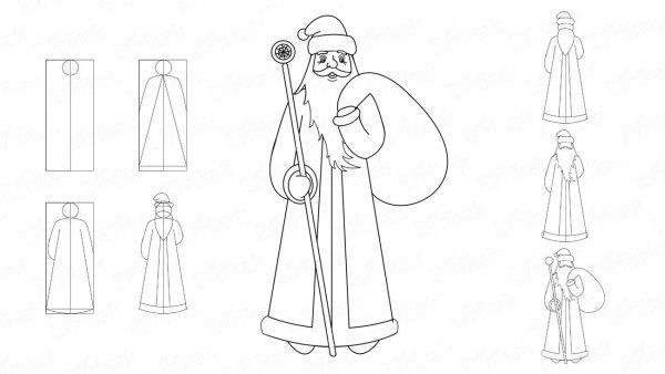 Лёгкие новогодние рисунки