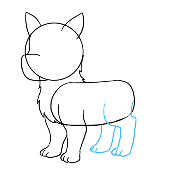 Поэтапное рисование лайки