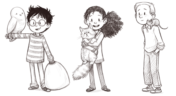 Раскраски Гарри Поттер мультяшные