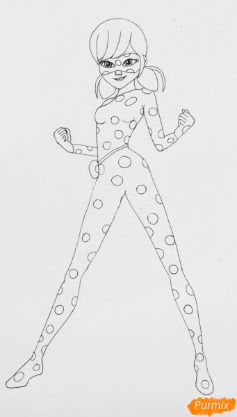 Леди баг срисовать