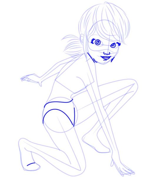 Как нарисовать леди баг