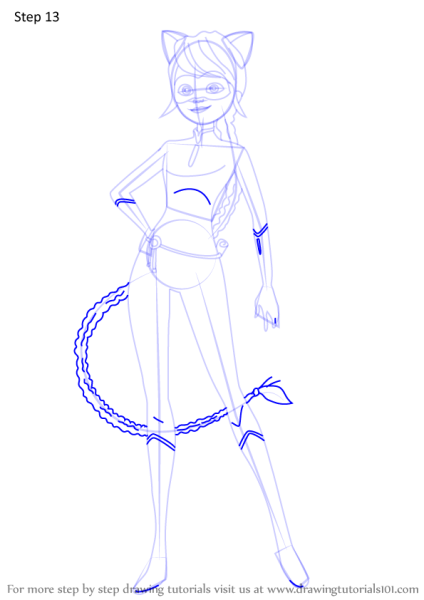 Поэтапное рисование леди баг