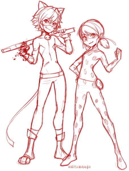 Супер кот скетч