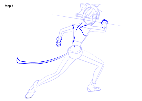 Кот супер карандашом в полный рост