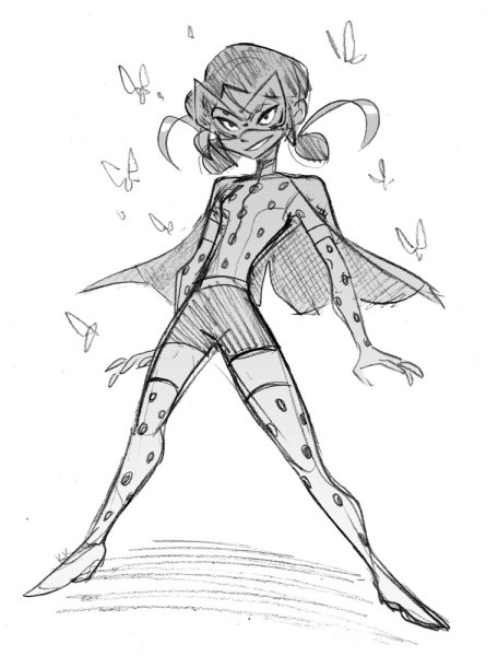 Леди баг и супер кот срисовать