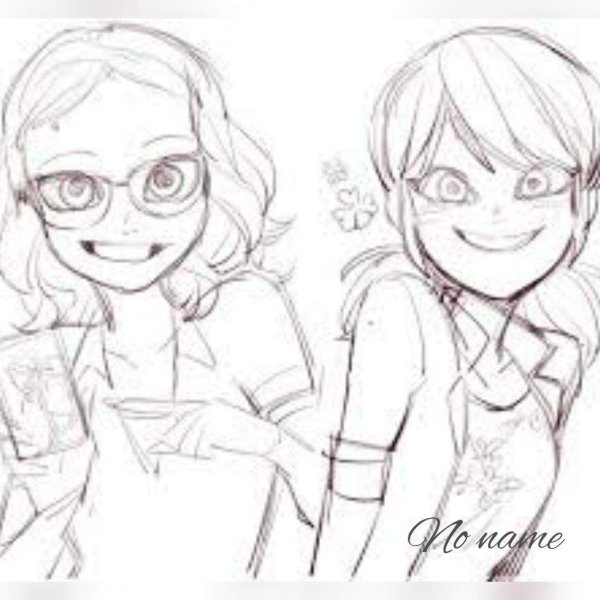 Маринетт для срисовки карандашом