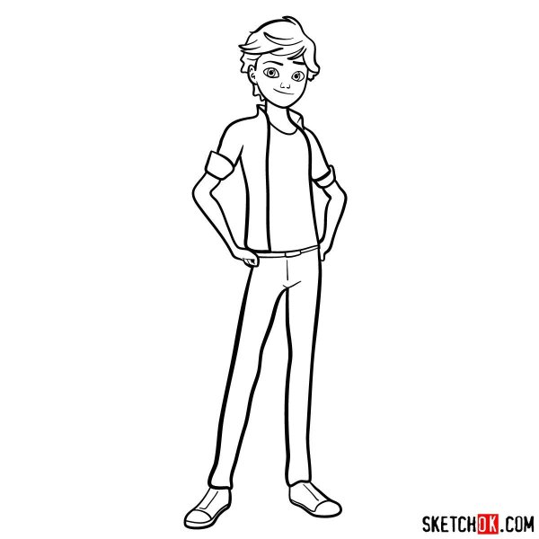 Эдриан Агрест раскраска