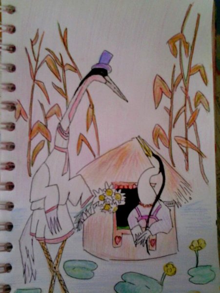 Сказка журавль и цапля иллюстрации к сказке