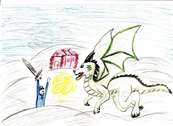 Рисунок к сказке Иван крестьянский сын и чудо юдо 5 класс