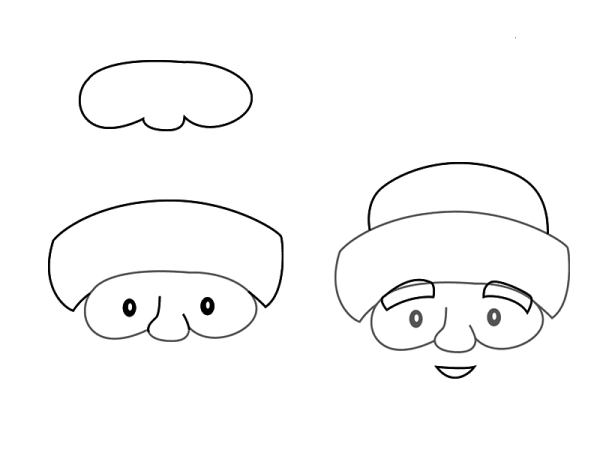 Рисование Деда Мороза