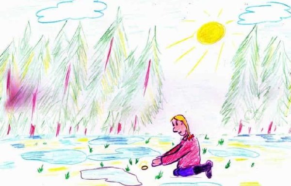 Как нарисовать стальное колечко