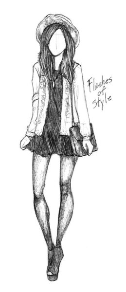 Девушки для срисовки в полный рост