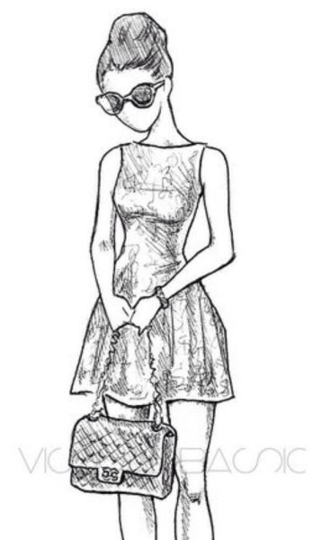 Мультяшные стильные девушки