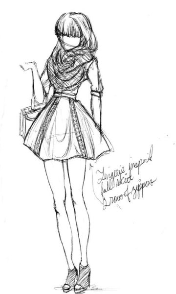 Девушки для рисования в полный рост