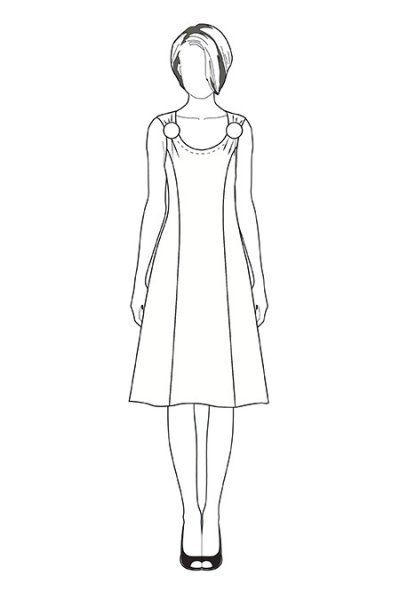 Раскраска платье